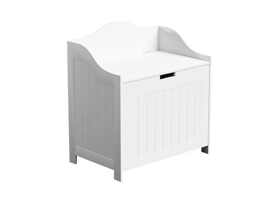 Single Load Hamper Cabinet Seat